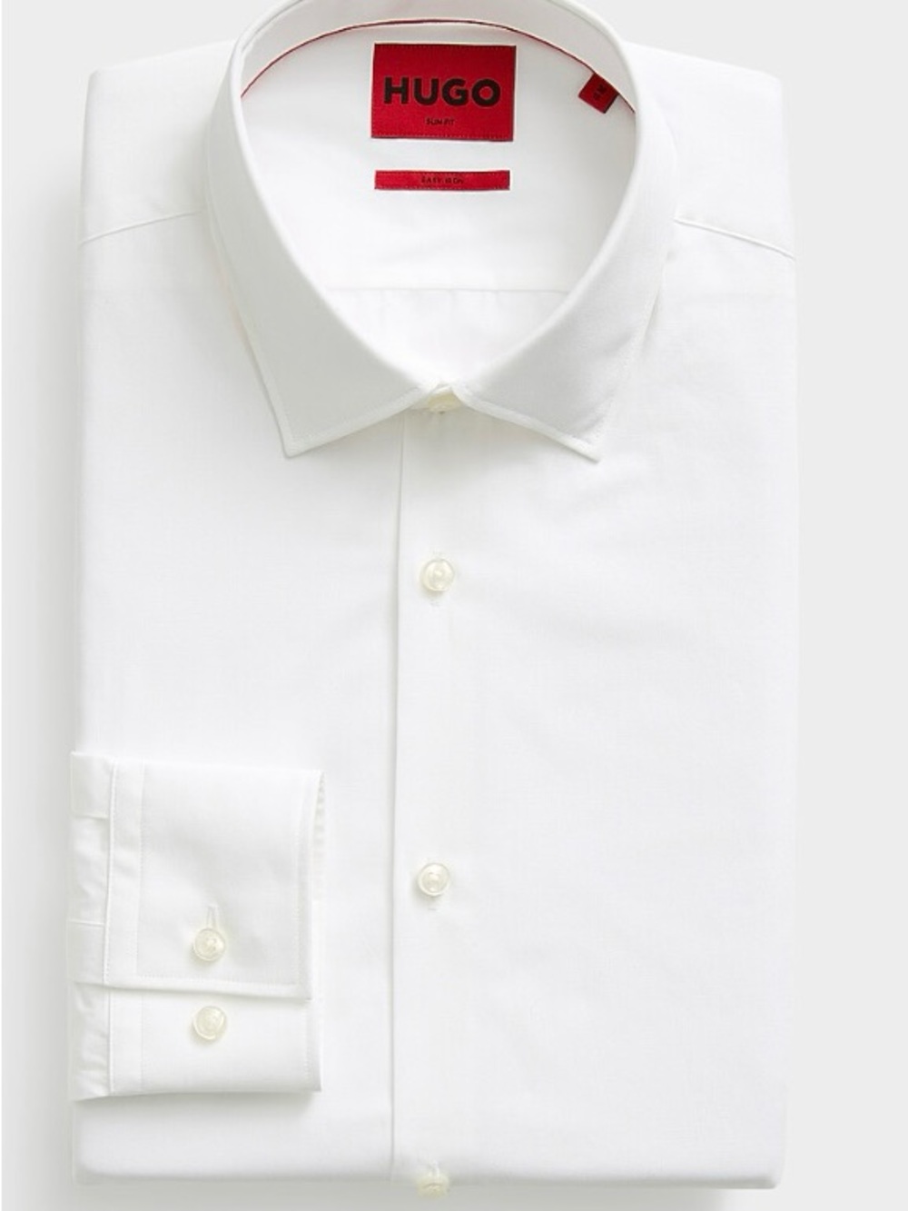 Hugo Boss White Dress Shirt Slim Fit